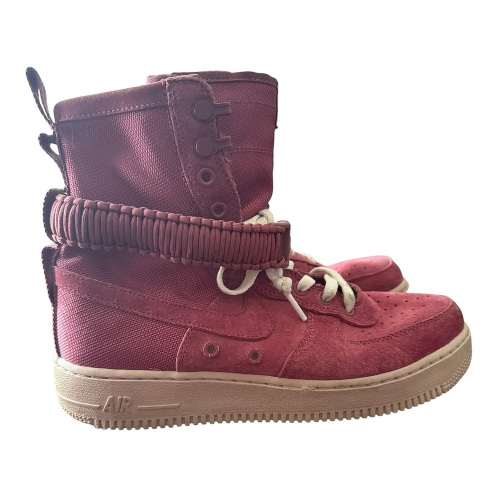 NIKE SF AIR FORCE 1 Women's Athletic Sneakers Vintage Wine Color Sz 10 Lace Up - Picture 2 of 13